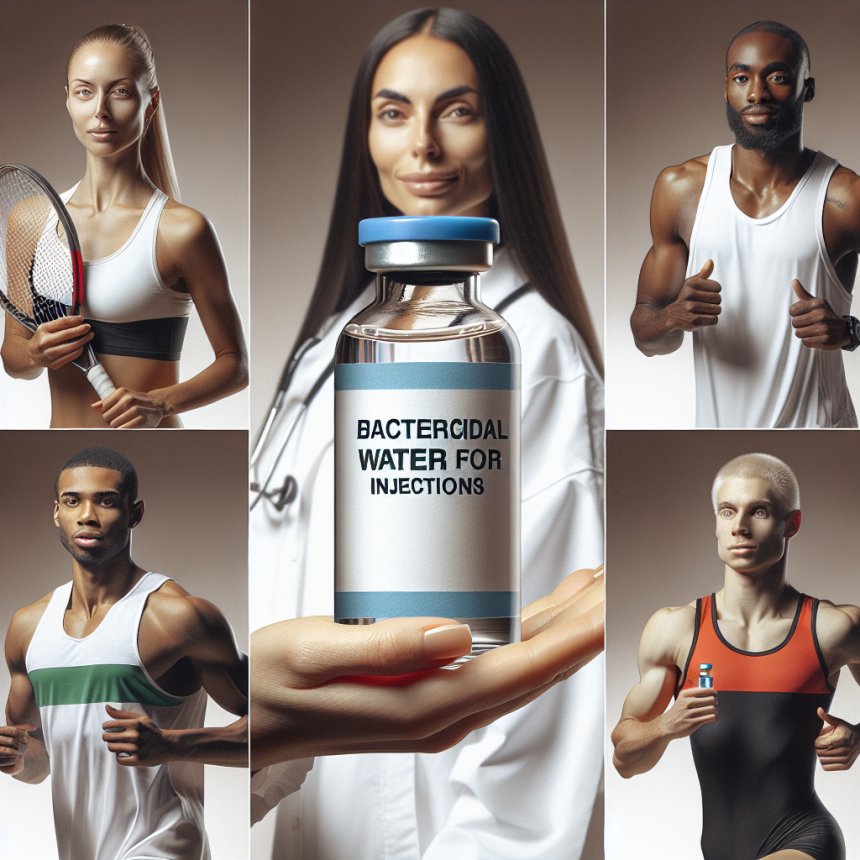 L'acqua battericida per iniezioni come supporto per la salute degli atleti